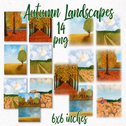 "autumn landscapes clipart: ""fall landscapes"" thanksgiving backdrop custom landscapes mug design pumpkin patch fall ba