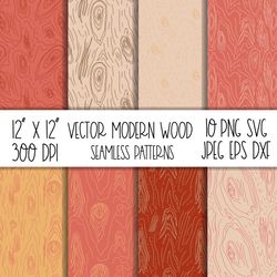 digital paper pack wood digital scrapbooking paper