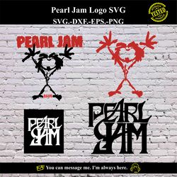 pearl jam logo svg vector digital product - instant download