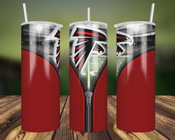 atlanta falcons zipper tumbler wrap, 20oz tumbler wrap, nfl tumbler, atlanta falcons zipper png, atlanta falcons png