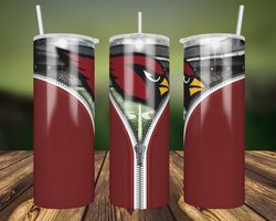 arizona cardinals zipper tumbler wrap, 20oz tumbler wrap, nfl tumbler, arizona cardinals zipper png, arizona cardin png