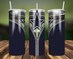 dallas cowboys zipper tumbler wrap, 20oz tumbler wrap, nfl tumbler, dallas cowboys zipper png, dallas cowboys png