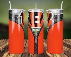 cincinnati bengals zipper tumbler wrap, 20oz tumbler wrap, nfl tumbler, cincinnati bengals zipper png,cincinnati bengals