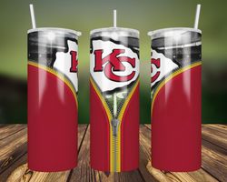 kc chiefs zipper tumbler wrap, 20oz tumbler wrap, nfl tumbler, kc chiefs zipper png, kc chiefs png