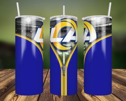 los angeles rams zipper tumbler wrap, 20oz tumbler wrap, nfl tumbler, los angeles rams zipper png