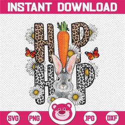 Happy Easter Png, Western, Hip Hop Png, Easter png, Leopard, Flower, carrot, butterfly, Sublimation Design, Digital Down