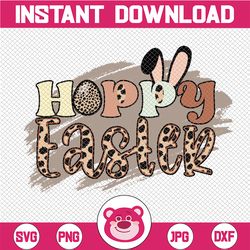 Hoppy Easter, Easter, Happy Easter, Bunny, Leopard, Split Leopard digital download PNG