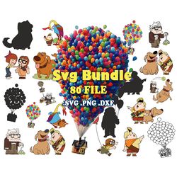 80 files pixar up svg bundle