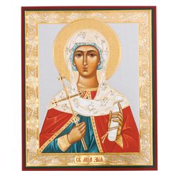 Saint Zoe The Martyr | Inspirational Icon Decor| Size: 5 1/4"x4 1/2"