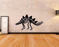 stegosaurus skeleton, dinosaur stegosaurus, wall sticker vinyl decal mural art decor