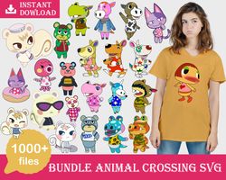 bundle animal crossing svg, 1000 file bundle animal crossing svg eps png, for cricut, silhouette, digital, file cut