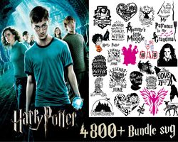 4800 files harry potter svg eps png, harry potter bundle svg, for cricut, silhouette, digital, file cut