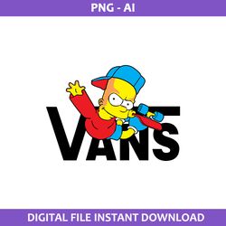 Bart Simpson Vans Png, Vans Logo Png, Bart Simpson Png, Fashion Brands Logo Png, Ai File