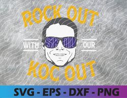 rock out with our k o c out svg, eps, png, dxf, digital download