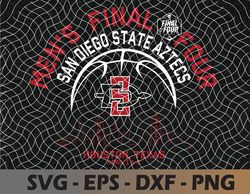 san diego state aztecs final four 2023 basketball hoops svg, eps, png, dxf, digital download