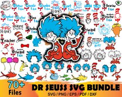 70 dr seuss bundle svg, dr seuss svg, dr seuss hat svg, dr seuss svg, dr seuss hat svg, cat in the hat svg