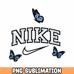 butterfly swoosh png, just do it swoosh png, butterfly design png, trendy t-shirt, sweatshirt sublimation