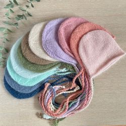 basic bonnet and wrap for a newborn photo