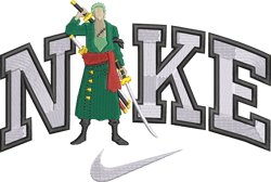 roronoa zoro nike embroidered  file