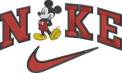 embroidery designs file machine, machine embroidery design, disneyland mickey nike embroidery  sweatshirt,