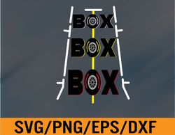 formula racing car box box box radio call to pit box lines  svg, eps, png, dxf, digital download