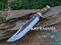 custom handmade high carbon steel crocodile dundee best bowie gift for men usa camping & hunting knife