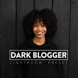 10 dark blogger lightroom mobile and desktop presets, ebony influencer blogger fashion dark skin choco melanin vsco