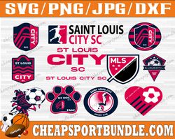 St. Louis City SC Team SVG Bundle, Soccer SVG MLS Clipart