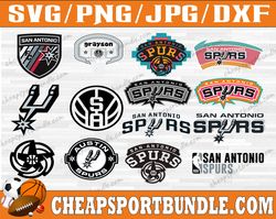 Bundle 14 Files San Antonio Spurs Basketball Team SVG, San Antonio Spurs svg, NBA Teams Svg, NBA Svg, Png, Dxf, Eps, Ins