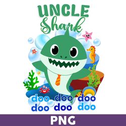 uncle shark doo doo doo png, shark png, shark birthday png, shark party png, baby shark png, family shark png - download