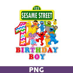 sesame street 1st birthday boy png, sesame monsters birthday png, sesame street png - download