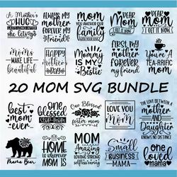 funny mom svg bundle, mom life svg files, mother's day svg bundle, dxf, svg, cut file, digital download