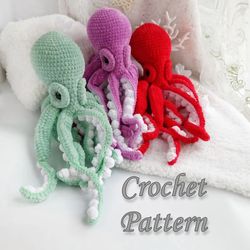 octopus crochet pattern amigurumi tutorial