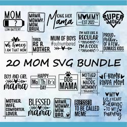 funny mom svg bundle, mom life svg files, mother's day svg bundle, dxf, svg, cut file, digital download