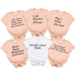 bridesmaid party group shirt, bride shirt, bachelorette shirt, bride squad shirt , bride gift, bridal gift, wedding gift