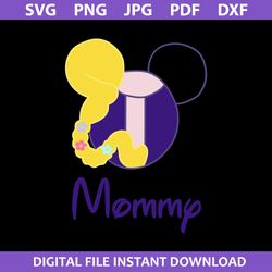 Mommy Svg, Disney Mother Svg, Mother's Day Svg, Png Jpg Pdf Dxf File