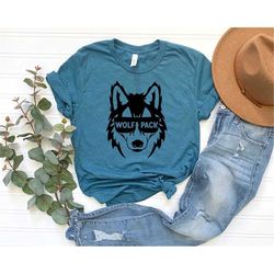 wolf pack shirt, wolf shirt, family shirts, wolf pack family shirt, wolf pack outfit, wolf lover shirt, wolf pack tee, f