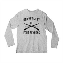 long sleeve university of fort benning infantry 11b 11c unisex short sleeve shirt, gift t-shirt for army grunts
