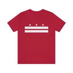 washington d.c. flag t-shirt