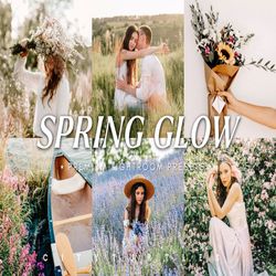 spring glow natural vibrant lightroom presets for desktop & mobile, outdoor family photography, portrait wedding presets