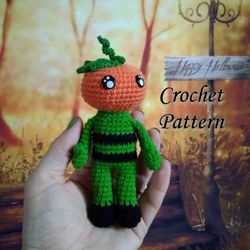 pumpkin doll halloween crochet pattern