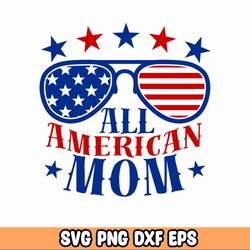 all american mom svg- instant download