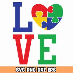 autism svg – puzzle svg – autism clipart – puzzle piece svg – heart svg – awareness svg