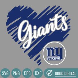 giants heart svg, new york giants png, new york giants svg for cricut, new york giants logo svg, new york giants cut