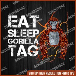 east sleep gorilla png, kids gamer png, digital file, png high quality, sublimation, instant download