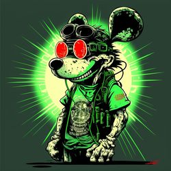 green cartoon mickey mouse