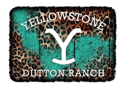 cowboy movie dutton ranch leopard tumbler template sublimation designs download