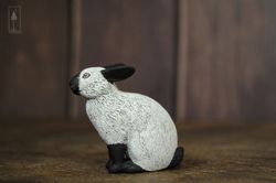 californian white rabbit figurine