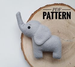 diy elephant  ornaments pattern elephant   patterns felt pdf