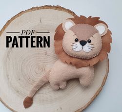 diy lion    ornaments pattern lion   patterns felt pdf